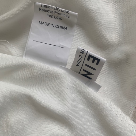 Sweet 2-layer white on white polka dot dress - Picture 5 of 9